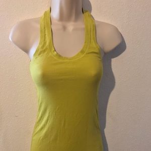 BCBG Maxazria Lime Green Ribbed Tank
